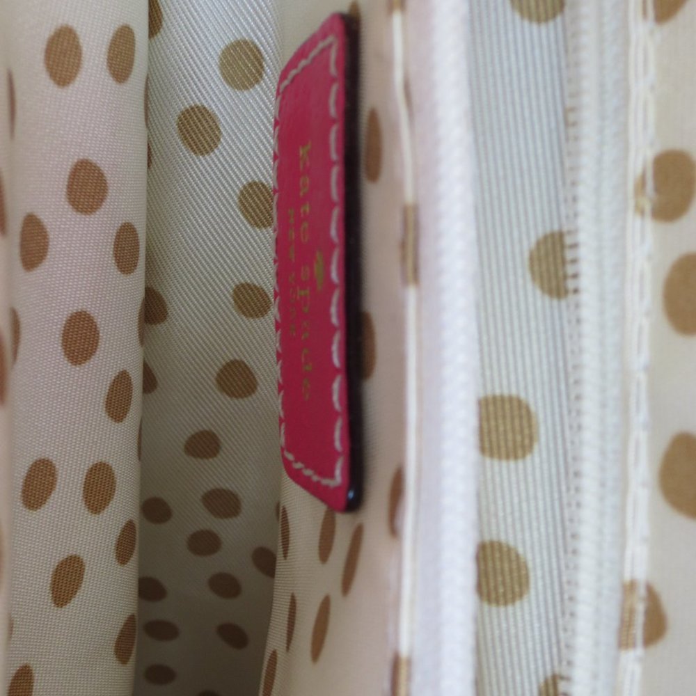 KATE SPADE Pink Hand Painted Butterfly Leather Bag - Picture 5 of 9